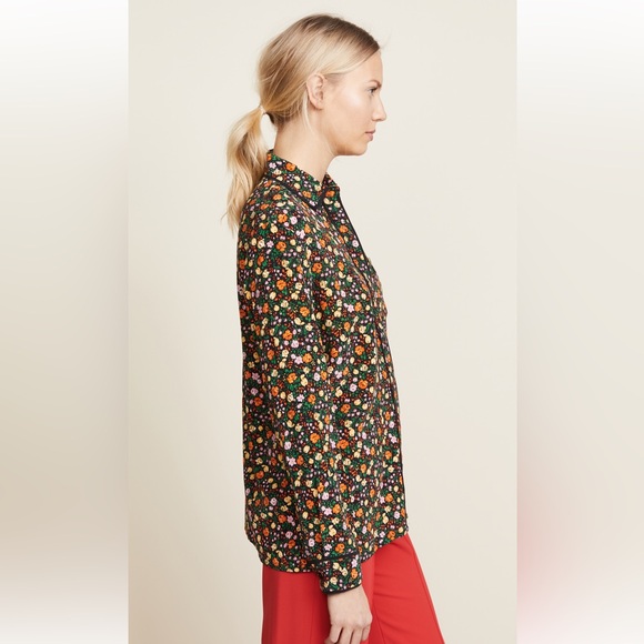 GANNI multicolor silk Joycedale Blouse, size M (EU 40) - Picture 3 of 14